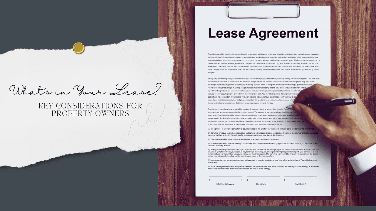 What’s in Your Lease? Key Considerations for South Bay Property Owners